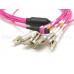 MPO-OM4-LC-16F-XX  MPO-OM4轉LC-16F光纖跳線 分支跳線 OM4萬兆多模光纖跳線 12芯 MPO多模萬兆OM4 IDC定制MTP雙工40/100G數據鎧裝成品模塊連接跳線 